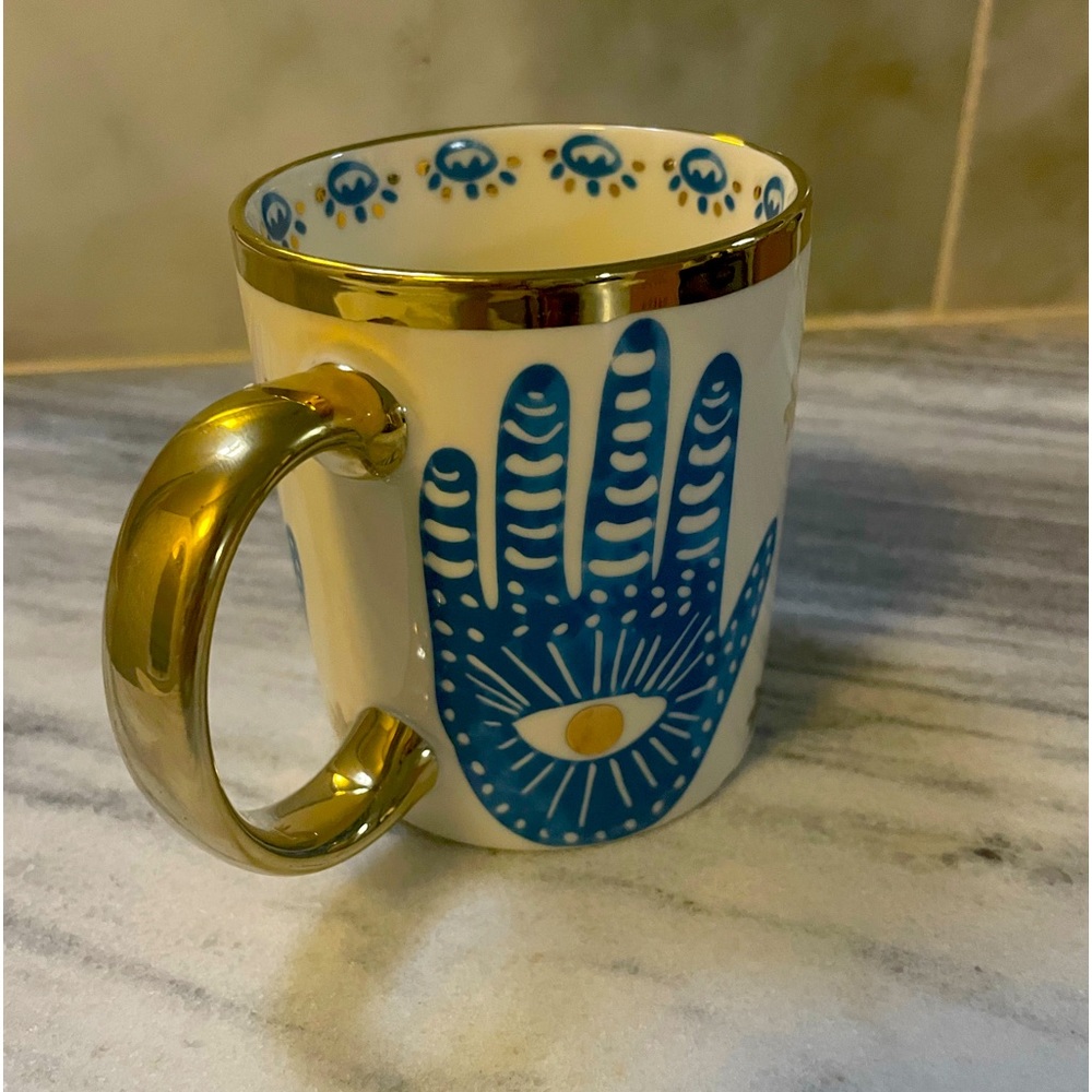 Anthropologie Inspired Hamsa Hand Mug